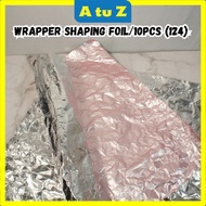 AtuZ [ReadyStock] Wrapper Shaping Foil/10pcs/Square Aluminium Foil Wrappers/Wrapping Paper