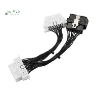 16 Pin OBD2 OBDii OBD2 Splitter Extension Cable One Male to Two Female Y Cable OBD2 Splitter Extensi