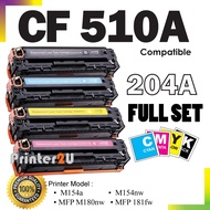 Compatible to H* 204A CF510A CF511A CF512A CF513A Color LaserJet Pro MFP M154A M154nw M180nw M181fw 