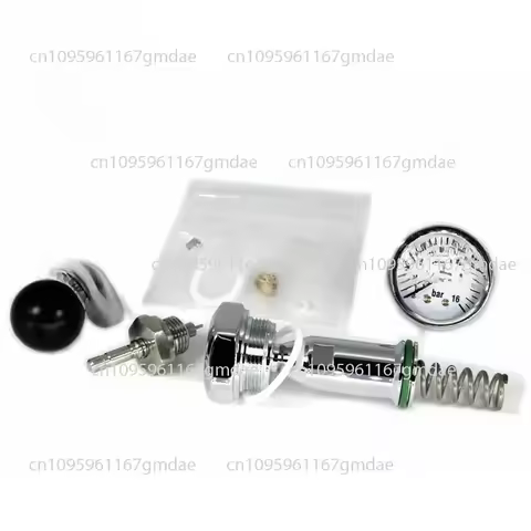 E61 Coffee Machine Transformer Pin Style Flow Limiting Valve Lever Pressure Gauge Solid Wood Dial Ea