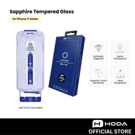 Hoda Sapphire Full Coverage Screen Protector for iPhone 17 Series with Dust-Free Helper