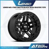Lenso MX-Fury - Matte Black 18x9J ET0 6x139.7 (1 Piece)