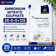 Ammonium Nitrate Sulphate (ANS) แอมโมเนียม ไนเตรท ซัลเฟต แมวทองคำ หัวซิน (HUA XIN) สูตร 26-0-0 +12S 