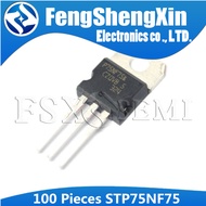 100pcs/lot STP75NF75 TO-220 P75NF75 75N75 N-Channel MOSFET Transistor