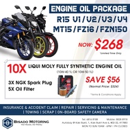 13,500km 10 Cycle Engine Oil Servicing Package Card for R15 V1-4 / MT-15 / FZ16 / FZN150