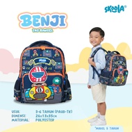 Skoola Kindergarten Boys' School Bag with 3D Car Character - Benji Race