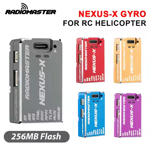 RadioMaster RC Plane Gyro NEXUS-X Helicopter Gyro 2.4GHz 5-16V/DC 256MB Flash Support CRSF ELRS GHOS