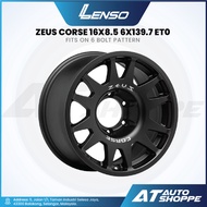 Lenso ZEUS CORSE - Satin Black 16x8.5 ET0 6x139.7 (1 Piece)