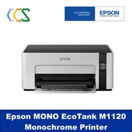 Epson EcoTank Monochrome M1120 Printer M 1120 ***4 Years warranty from Epson,First 2 year on-site, next 2 years carry-in, or 50k pages, whichever comes first. ***Free $10 NTUC E-voucher Online redemption till 31 March 2024***