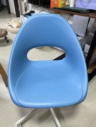 ikea MALSKAR LOBERGET chair 辦公椅 旋轉椅 藍色