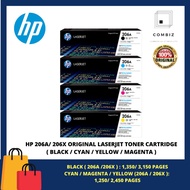 HP 206A / 206X ORIGINAL LASERJET TONER CARTRIDGE ( BLACK / CYAN / YELLOW / MAGENTA ) W2110A W2111A W