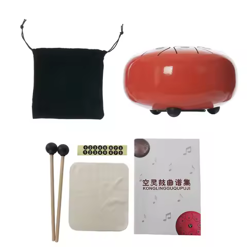 Tongue Drum 6 inch Ethereal Rhythm Drum 8 Notes Tone Percussion Hand Pan Drum