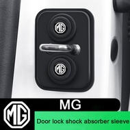 1/4Pcs MG Silicone Car Door Lock Protection Cover Door Lock Shock Absorber Silent Accessories For MG