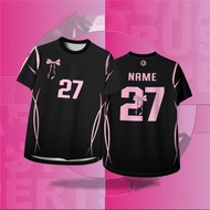 COQUETTE RIBBON Jersey Coquette Tshirt Ribbon Bow Baju jersi Microfiber Quick Dry Short Sleeve Sport