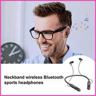 Behind Neck Earbuds Noise Cancelling Neck Wireless Earbuds For Workouts With Mic Curved Silicone Collar Earbuds naisg