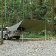 FEIWOOD GEAR Car Awning Camping Tarp for SUV, 19 x 13.3 x 8.6 FT Truck Canopy for Camping, Needn't R
