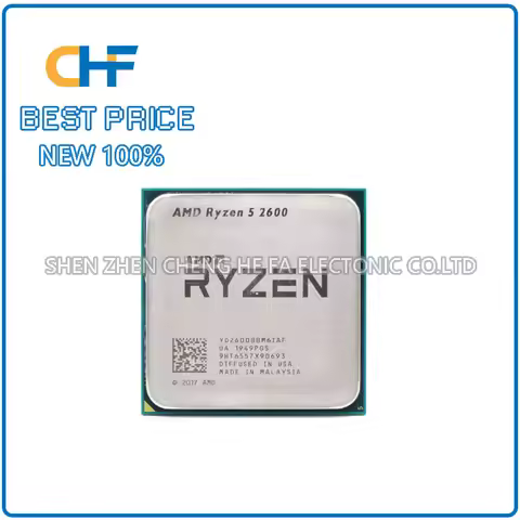 R5 2600 6 Core 12 Thread 3.40GHz 65W AM4 interface CPU processor Ryzen 5 2600