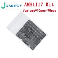 70PCS = 7 Kinds *10PCS AMS1117 Kit AMS1117-ADJ AMS1117-5.0V AMS1117-3.3V AMS1117-2.5V AMS1117-1.8V A