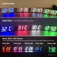 GEESO 3D LED Digital Clock Alarm Wall Table Desk Temperature Night Mode Home Office Jam Meja Dinding