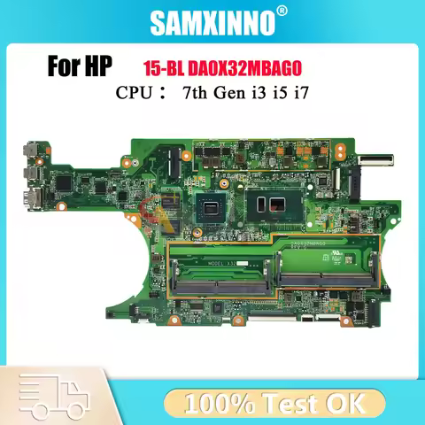 DA0X32MBAG0 Laptop Motherboard For HP Spectre X360 15-BL With i7 CPU 940MX 2GB GPU 911083-601 911083