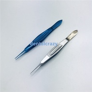 High Quality Double Eyelid Surgery Tweezers Fine Plastic Tine Toothed Gold Handle Fat Licking Hook Tools