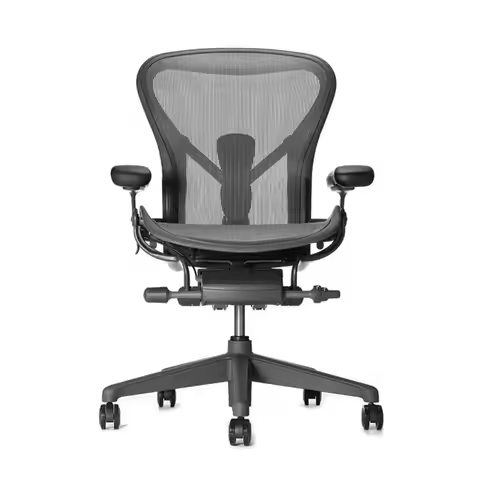 -Aeron Chair by Herman Miller - Highly - with PostureFit - Carbon Classic (Medium)