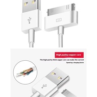 30 pin usb charger cable for ip 4 4s 3 3GS ipod nano ipad 1 2 3 ip 4 4s 1m charging cargador chargeu