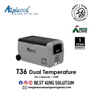 Alpicool T36 Dual Zone Portable 12V DC Fridge l Camping Outdoor【Ready Stock】