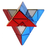 Shengshou Pyraminx 3x3 Magnetic Plating Type Metallic 3x3x3 Pyramid Cube