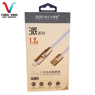 Gopai PS-10 Zinc Alloy USB Data Cable 2in1