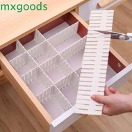 MXGOODS Drawer Divider Plastic Adjustable Space-Saving DIY Combination Drawer Organizer