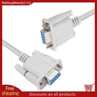 1PC 5ft F / F Serial RS232 Null Modem Cable Female to Female DB9 FTA  Connection 9 Pin Data COM Cabl