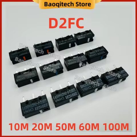 Mouse Micro switch Microswitch D2FC-F-K 60MN suitable for Logitech G304 305 G403 G502 G603 G703 G900