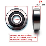 Forklift bearings, bearings 35x97x28 (mm), 59117-00H00, 59117-20H10, 59117-L1400, 7C2SX07A47, DG3597