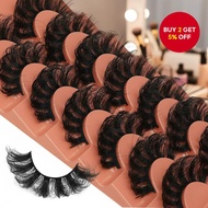 Fluffy 8D Volume Lashes - 17mm Curly Full Strip for Radiant Eyes  Bulu Mata Fluffy 8D Volume – Jalur