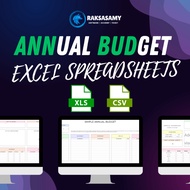 Annual Budget Spreadsheet Budget Planner Monthly Budget Template Weekly Budget Tracker Financial