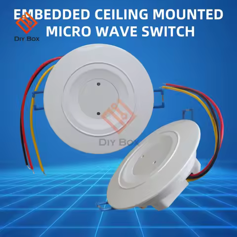 AC 110V-240V 3.7G Embedded Ceiling Microwave Radar Sensor Switch PIR Microwave Radar Body Motion Sen