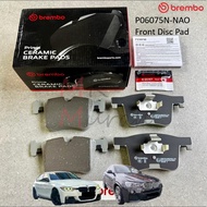 Original Brembo P06075N-NAO BMW F30 X4 2015 Front Brake Pad /Disc Pad (depan)