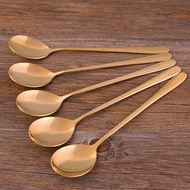 Long Handle Brass Spoon Household Spoon Thickened Solid Handmade Rice Spoon Pure Copper Spoon Copper