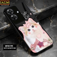 HP Realme Note 60/Note 60X Case - New Softcase Glossy casing Realme Note 60X/Note 60 [Cat Motif] - A