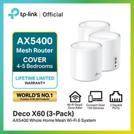 TP-Link Deco X60 AX5400 Whole Home Mesh WiFi 6 Router  ตัวขยายสัญญาณ WiFi รับประกันตลอดการใช้งาน