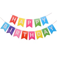 5-SQUARE BIRTHDAY BANNER / HAPPY BIRTHDAY BANNER / HAPPY BIRTHDAY BANNER CONNECTED / COLORFUL HAPPY 