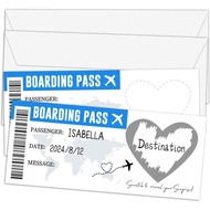 [Coisíní] 5PCS Surprise Boarding Pass Scratch Cards Wedding Party DIY Game Cards Kids Birthday Party