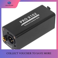 TECHCHIP-Audio Isolator Noise Reduction DI Ground Box 6.35 to Cannon Stereo Agricultural Electric Gu