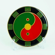 8Centimeter Brass Post-Tian Eight Trigrams Supplementary Angle Stickers Hexagram Strokes Middle Yell