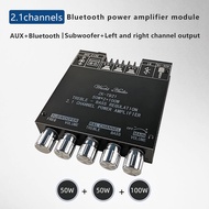 1PCS ZK-TB21 2.1 Channel Audio Stereo Power Amplifier Module 50Wx50W+100W Power TPA3116D2 Bluetooth 5.0 Subwoofer Power Amplifier Board