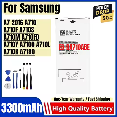 EB-BA710ABE for Samsung A7 2016 A710 A710F A710S A710M A710FD A710Y A7100 A710L A710K A7180 Mobile P