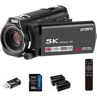 ORDRO 5K Video Camera XV80 Camcorder 48MP WiFi IR Night Vision Camera for YouTube 12X Optical Zoom 3