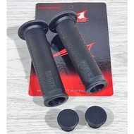 AGRAS FEATHER MOTORCYCLE GRIP BLACK AGRAS FEATHER RUBBER HANDGRIP