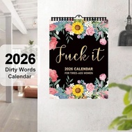2026 F**K it Calendar For Tired-Ass Women Calendar 2026 Planner New Gift